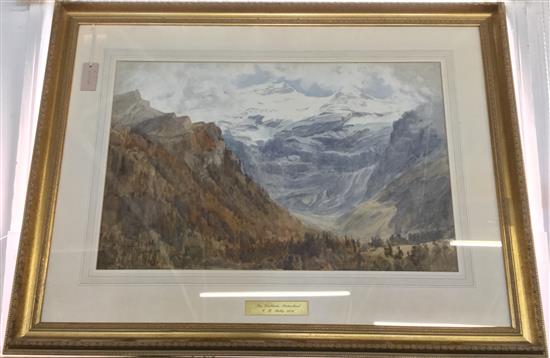 Colin Bent Phillip (1855-1930), Les Diablerets, Switzerland, signed, dated June 1926, watercolour